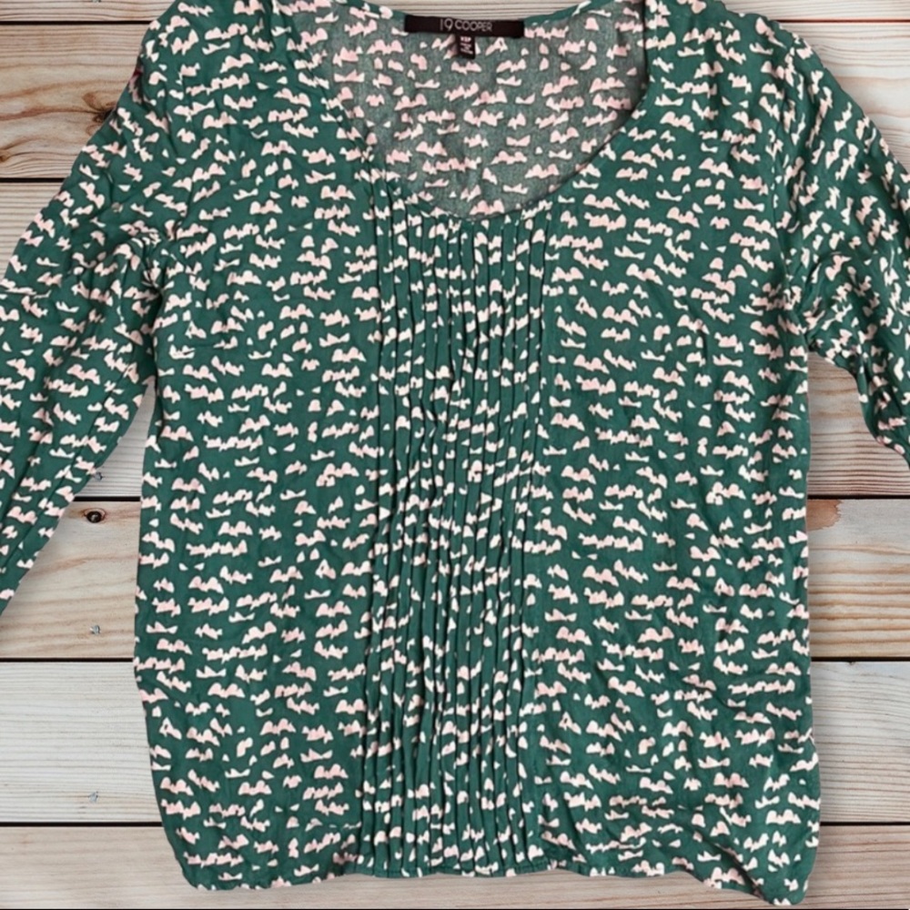 Green Patterned 19 Cooper Blouse